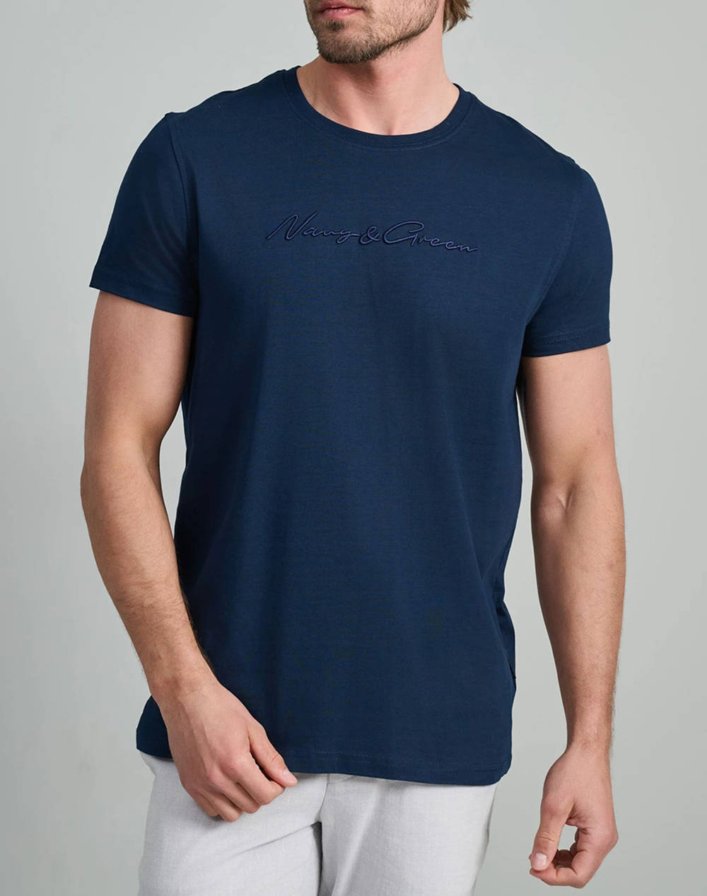 NAVY&GREEN BLUZA DECOLTEU