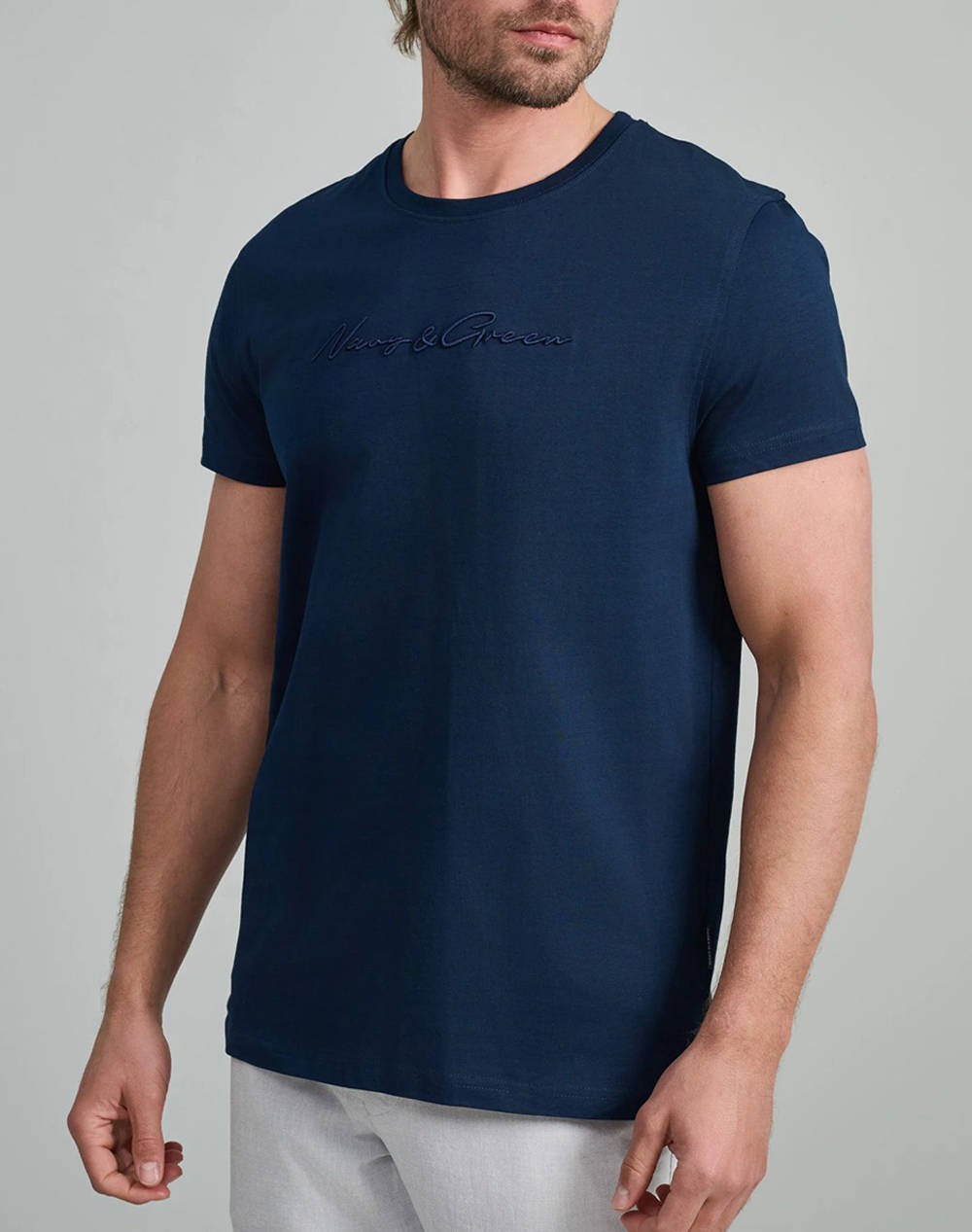 NAVY&GREEN BLUZA DECOLTEU