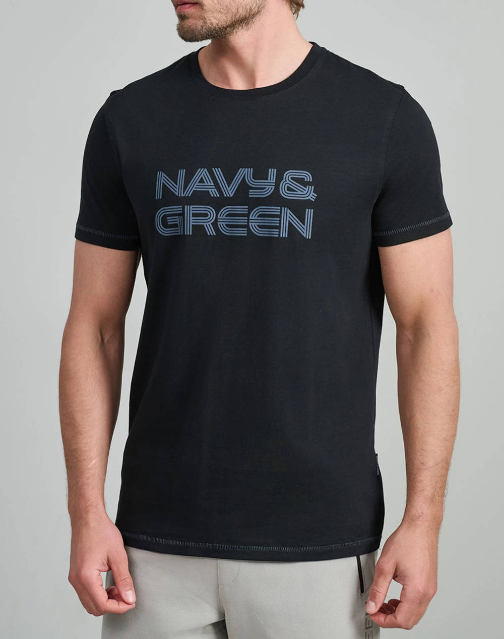 NAVY&GREEN BLUZA DECOLTEU