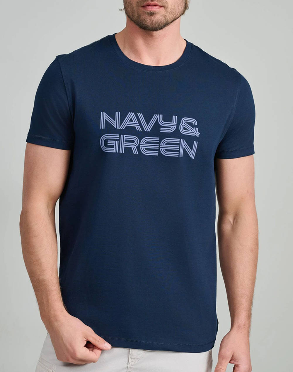 NAVY&GREEN BLUZA DECOLTEU