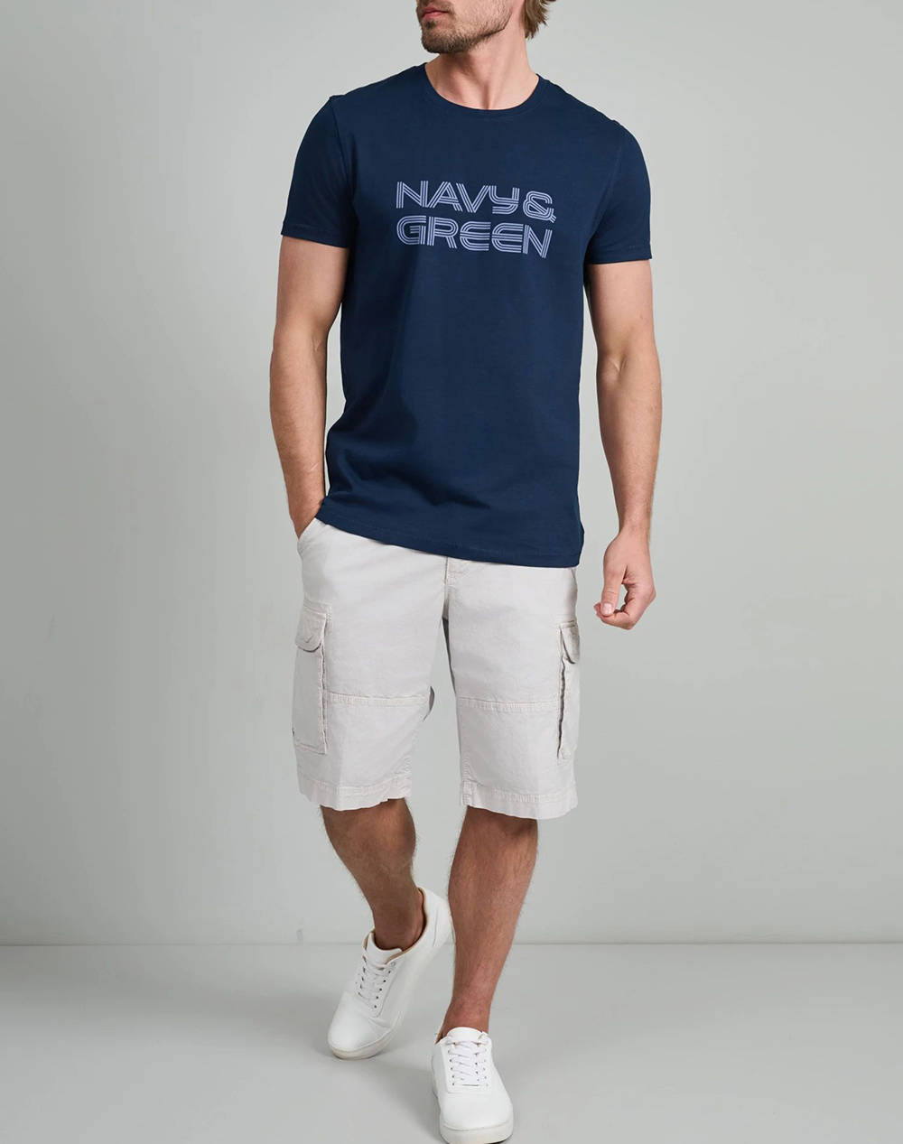 NAVY&GREEN BLUZA DECOLTEU