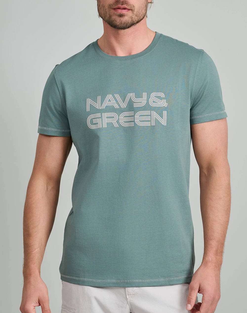 NAVY&GREEN BLUZA DECOLTEU
