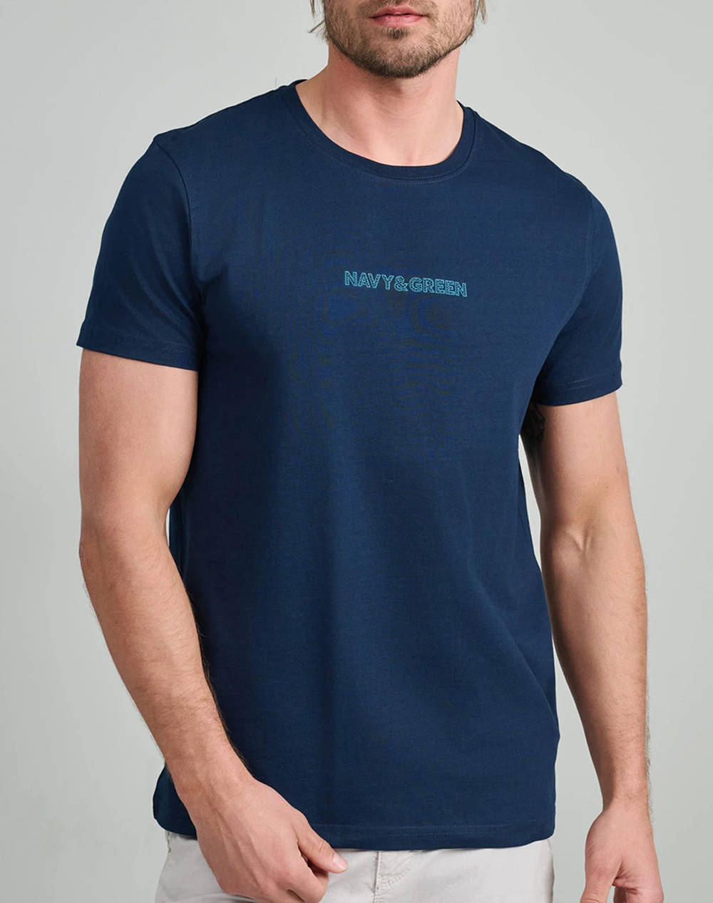 NAVY&GREEN BLUZA DECOLTEU