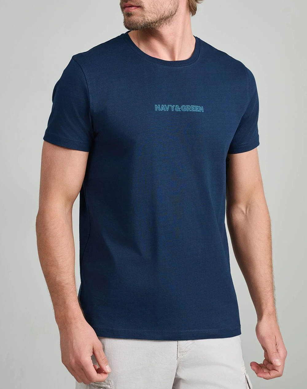 NAVY&GREEN BLUZA DECOLTEU