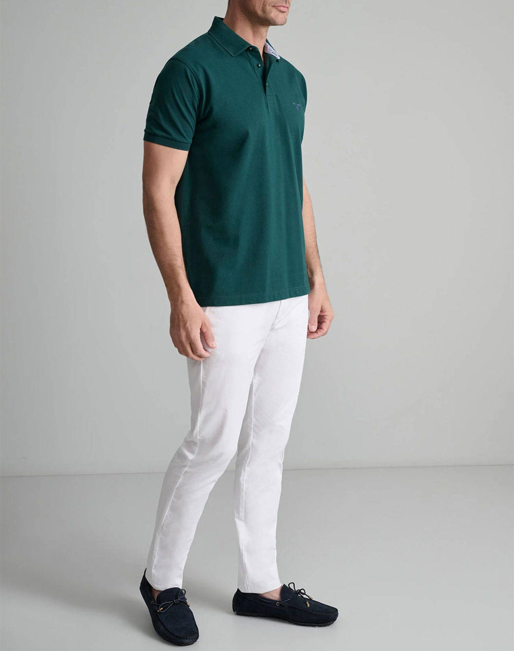 NAVY&GREEN BLUZA POLO