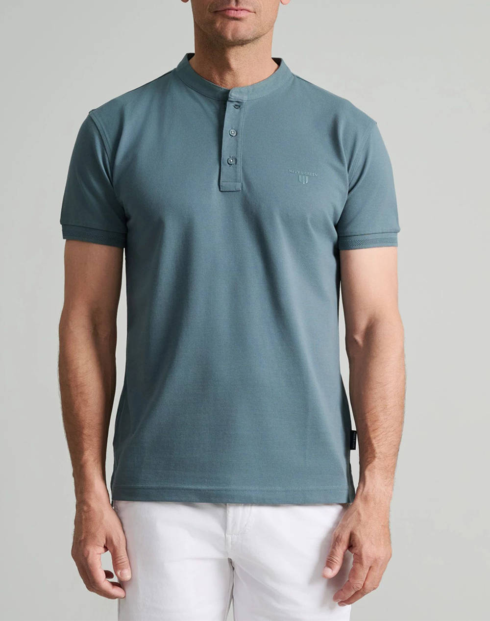 NAVY&GREEN BLUZA CU NASTURE, YOUNG LINE