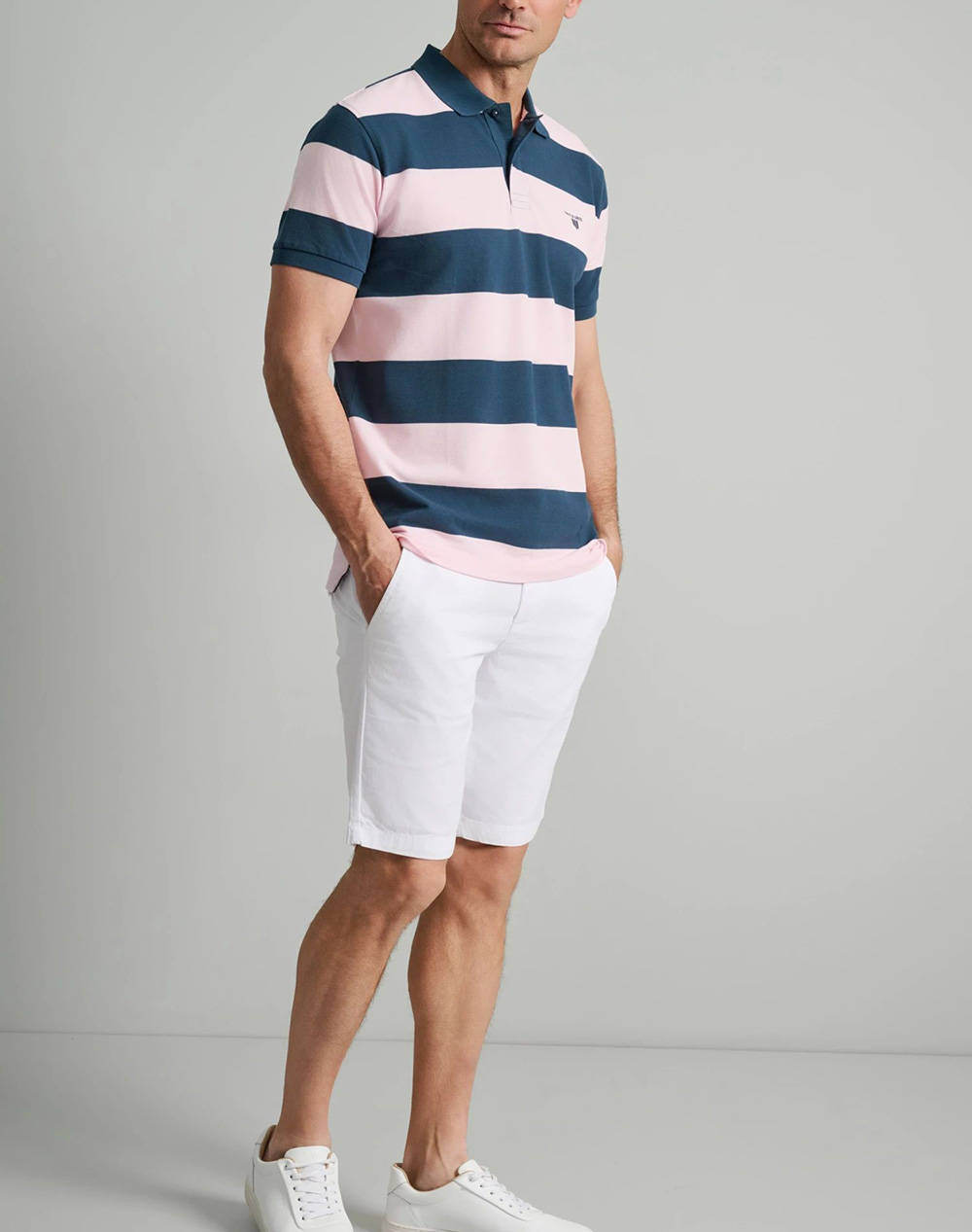 NAVY&GREEN BLUZA POLO, CU DUNGI, CUSTOM FIT