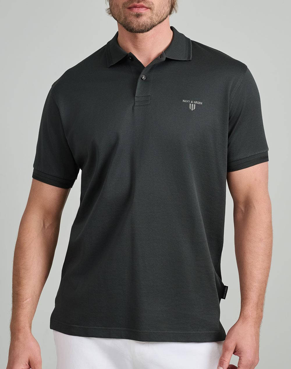 NAVY&GREEN BLUZA POLO