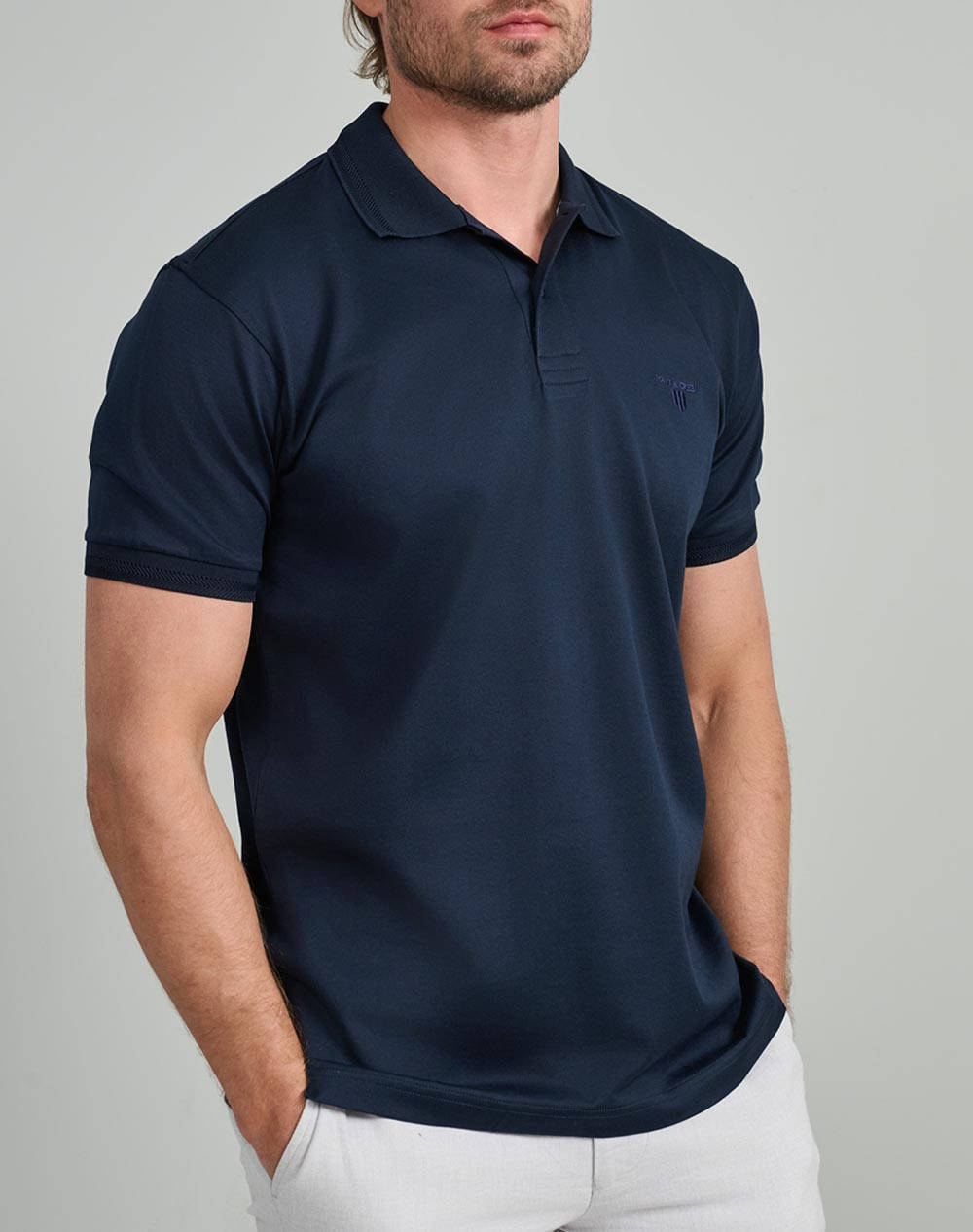 NAVY&GREEN BLUZA POLO