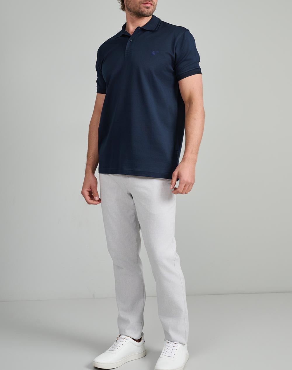 NAVY&GREEN BLUZA POLO