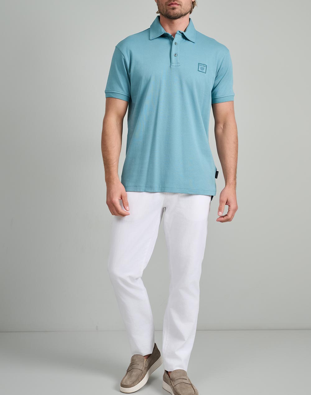 NAVY&GREEN BLUZA POLO