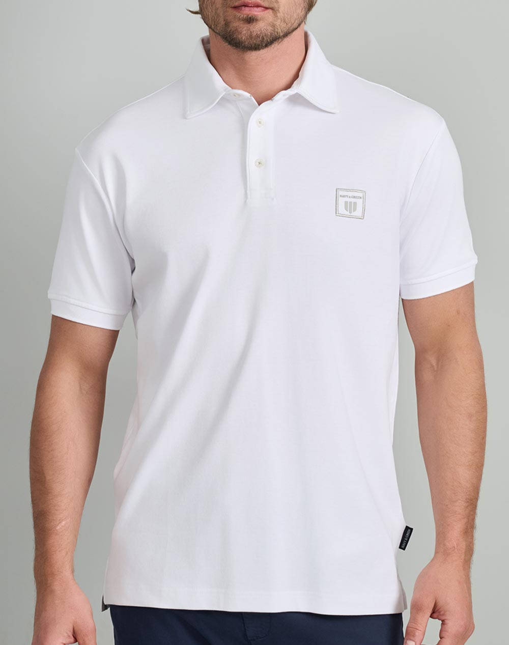 NAVY&GREEN BLUZA POLO