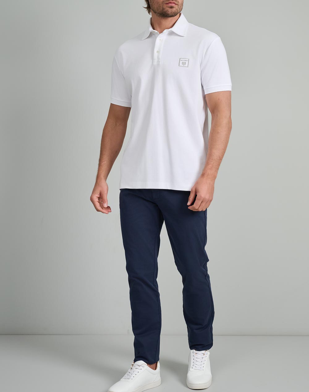 NAVY&GREEN BLUZA POLO