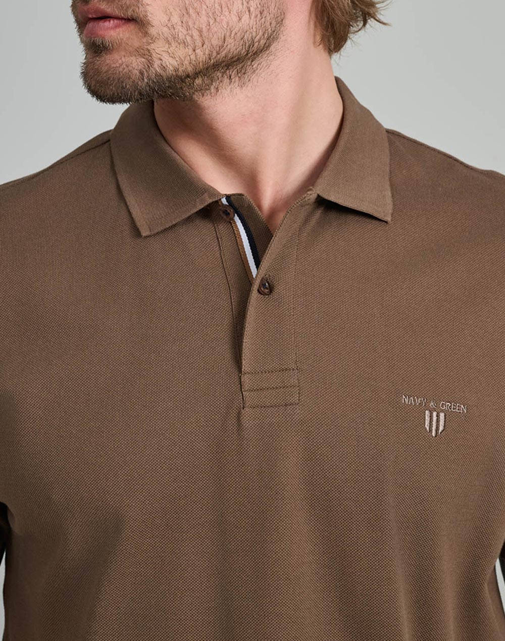 NAVY&GREEN BLUZA POLO