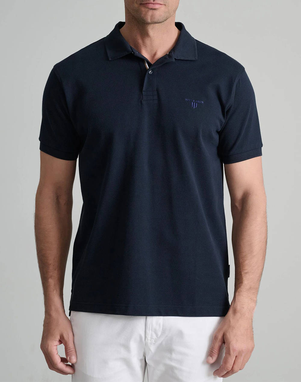 NAVY&GREEN BLUZA POLO