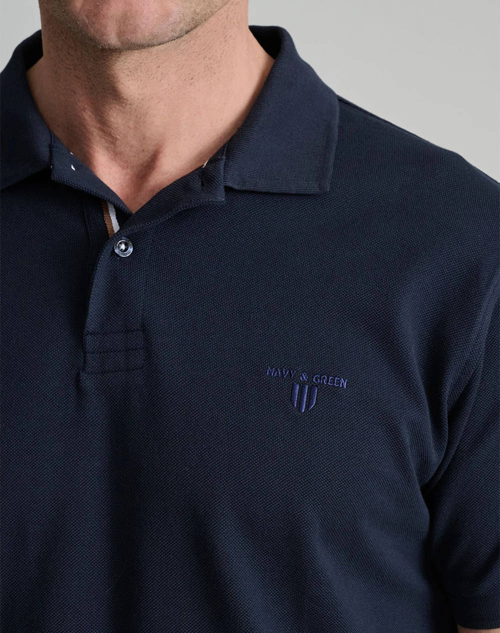 NAVY&GREEN BLUZA POLO