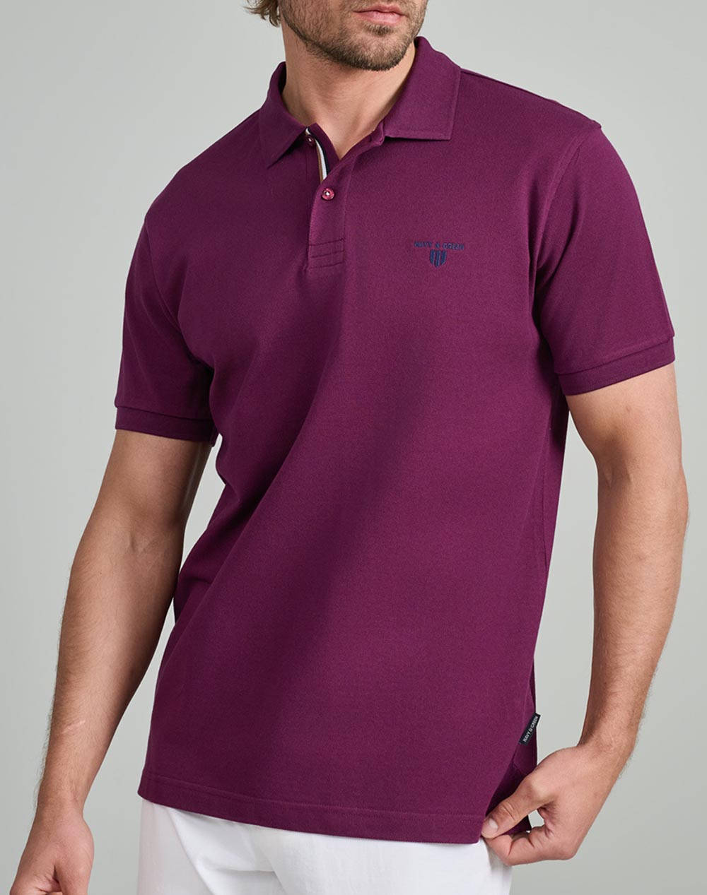 NAVY&GREEN BLUZA POLO