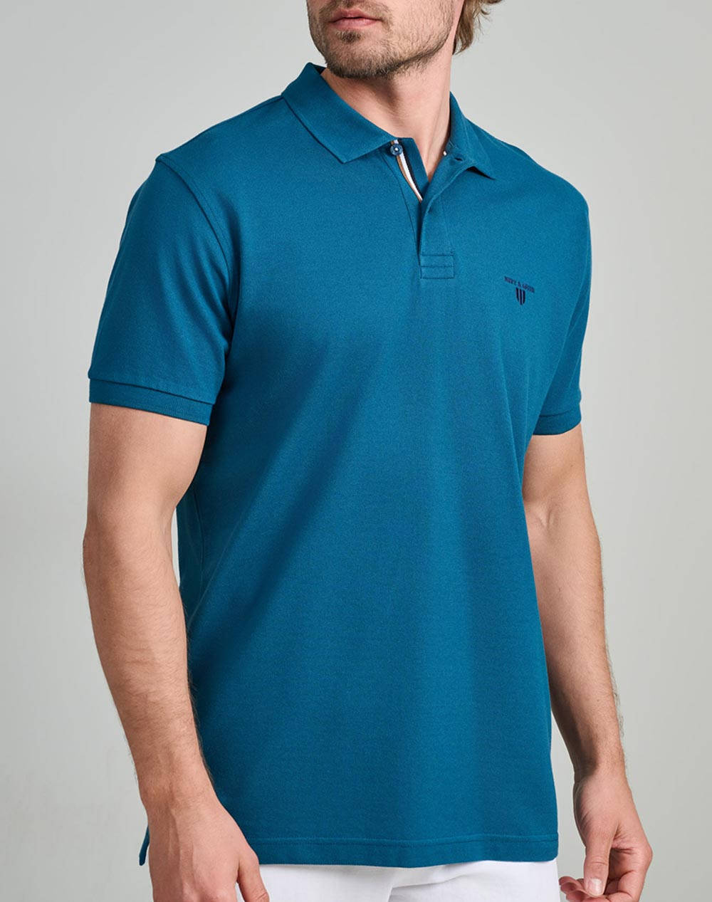 NAVY&GREEN BLUZA POLO