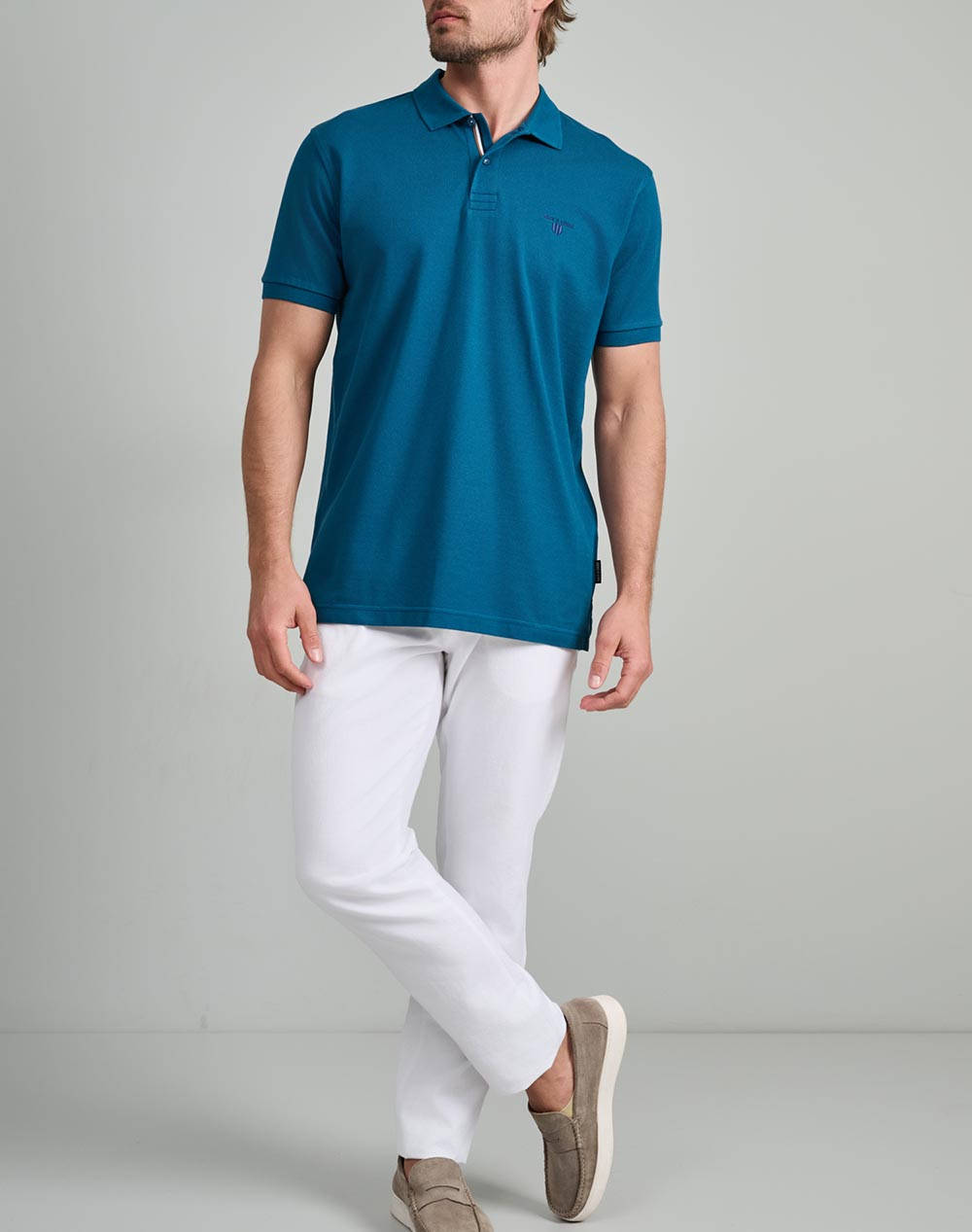 NAVY&GREEN BLUZA POLO