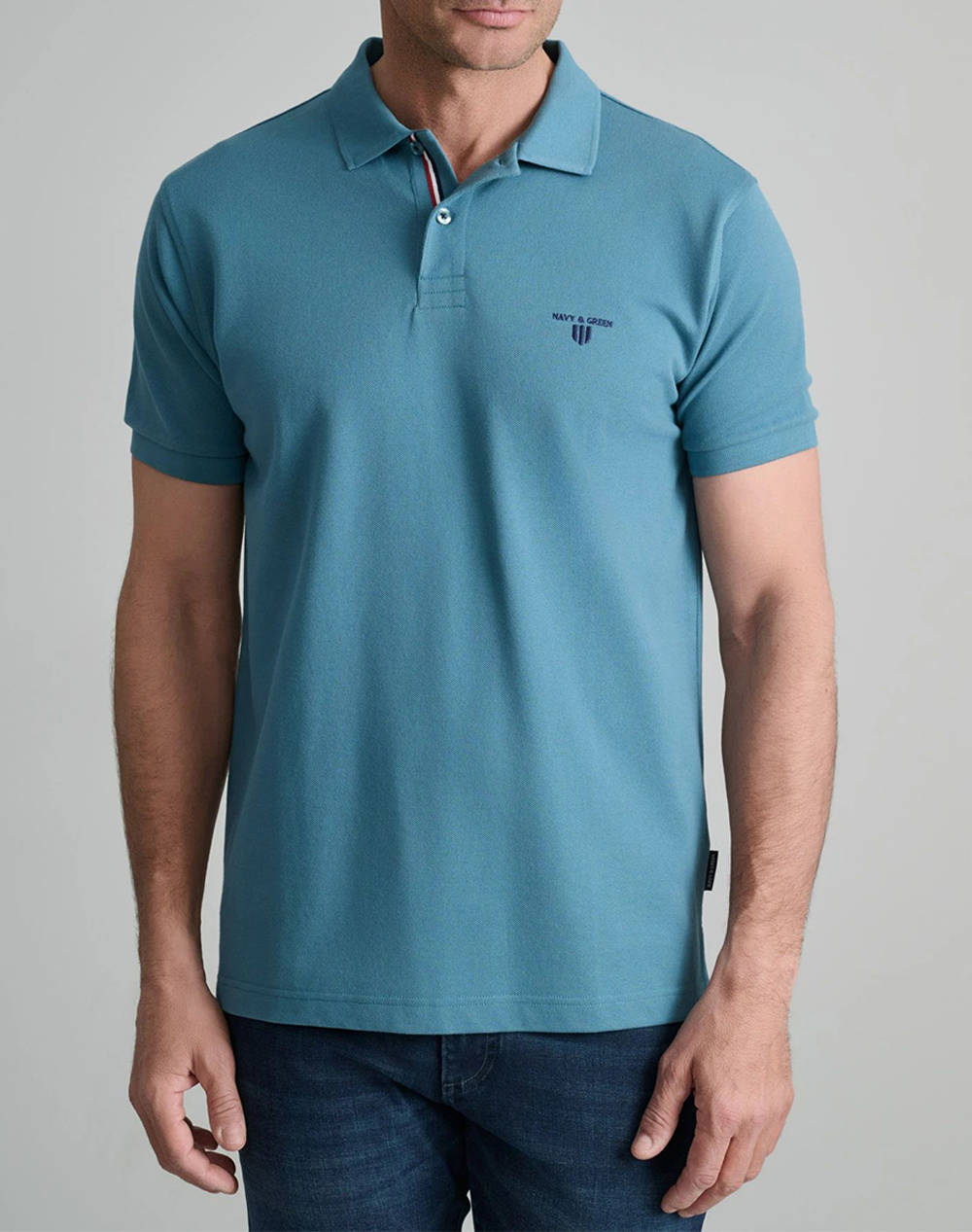 NAVY&GREEN BLUZA POLO