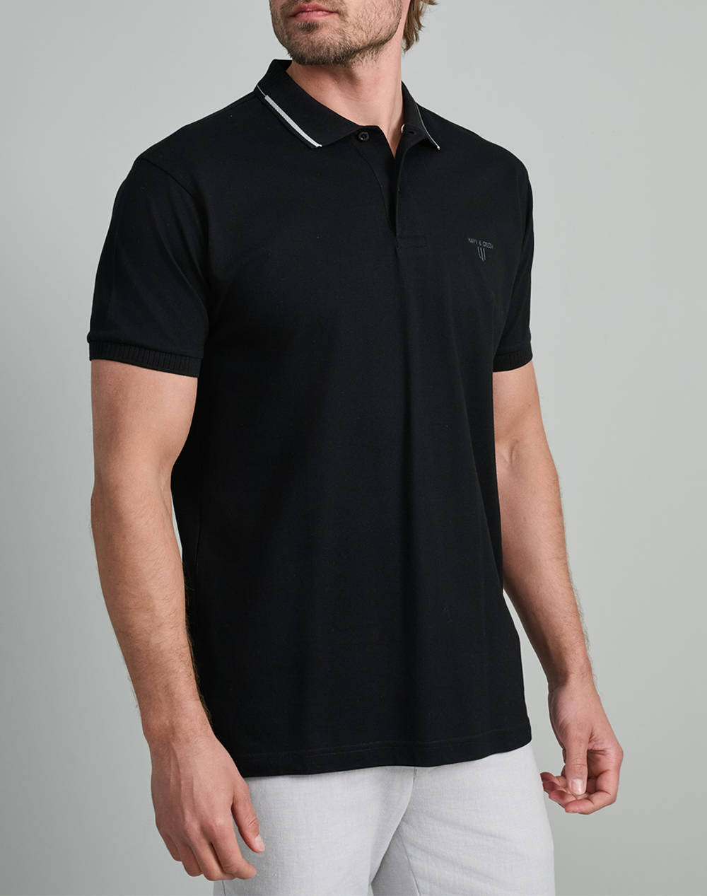 NAVY&GREEN BLUZA POLO