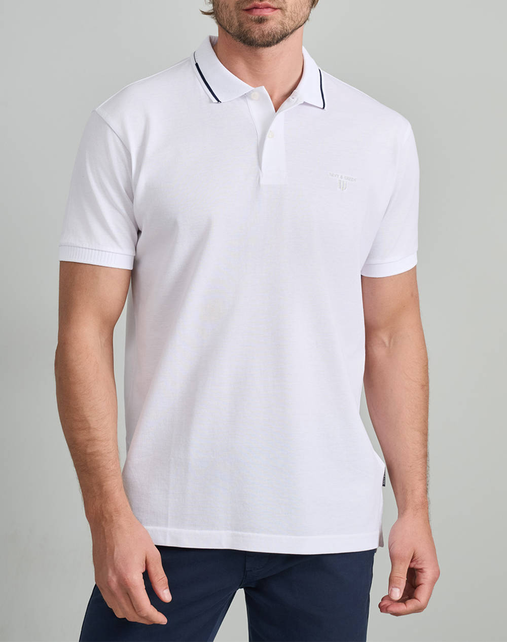 NAVY&GREEN BLUZA POLO