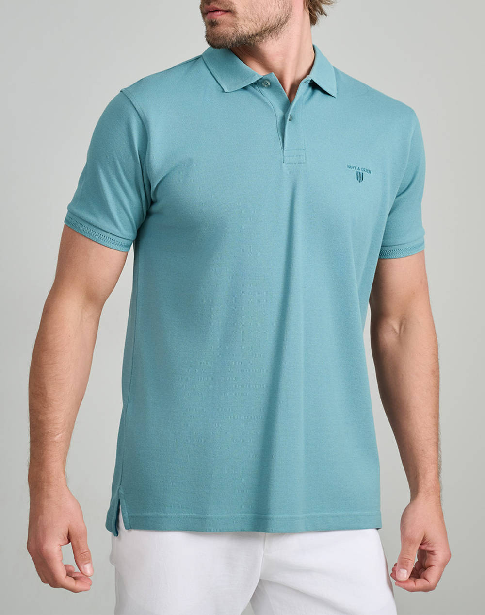 NAVY&GREEN BLUZA POLO, YOUNG LINE