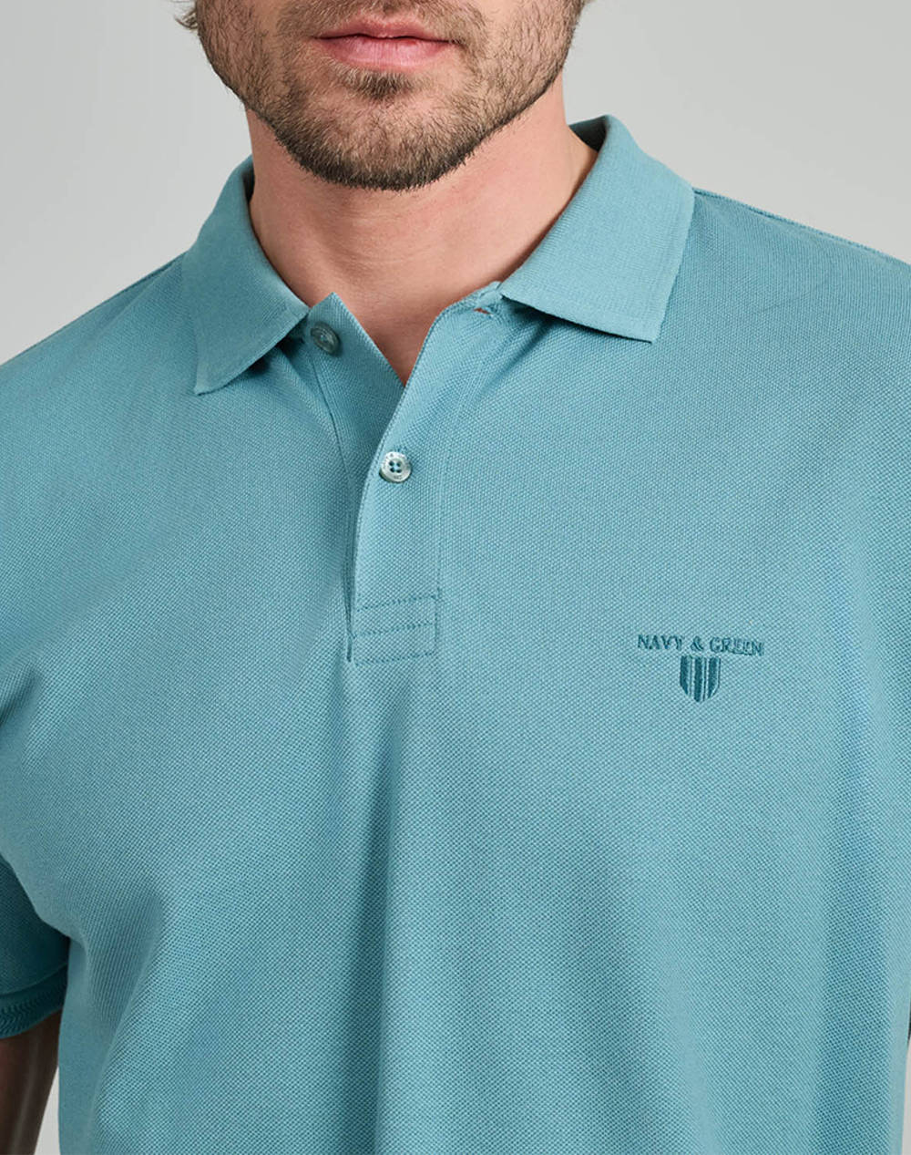 NAVY&GREEN BLUZA POLO, YOUNG LINE