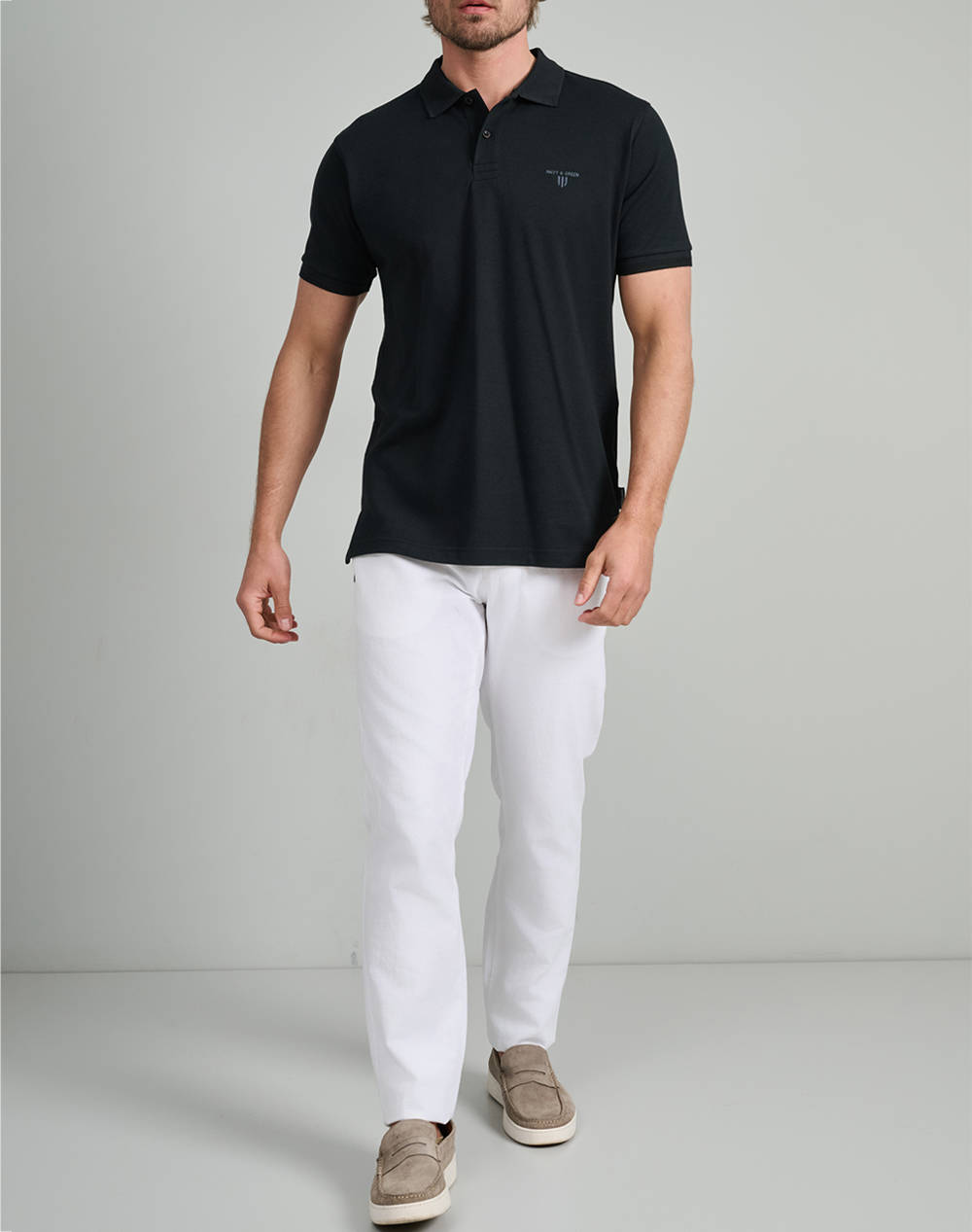 NAVY&GREEN BLUZA POLO, YOUNG LINE