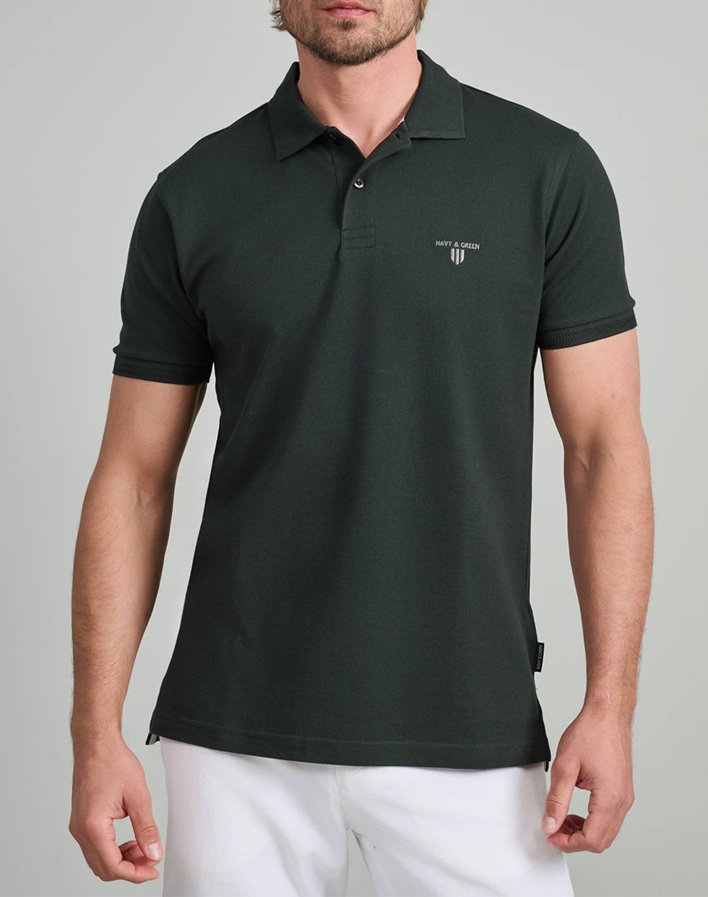 NAVY&GREEN BLUZA POLO, YOUNG LINE