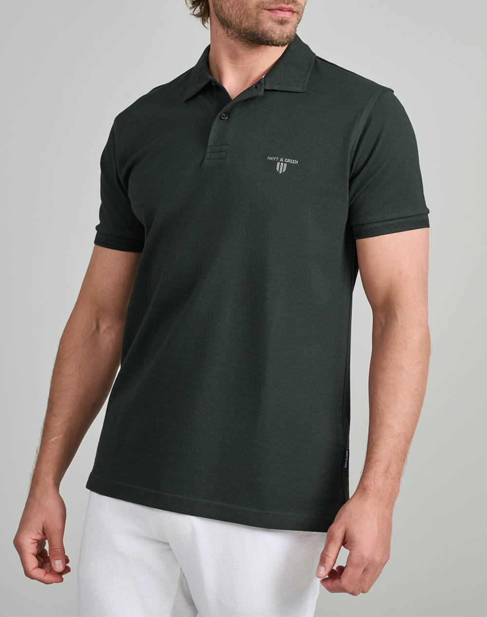 NAVY&GREEN BLUZA POLO, YOUNG LINE