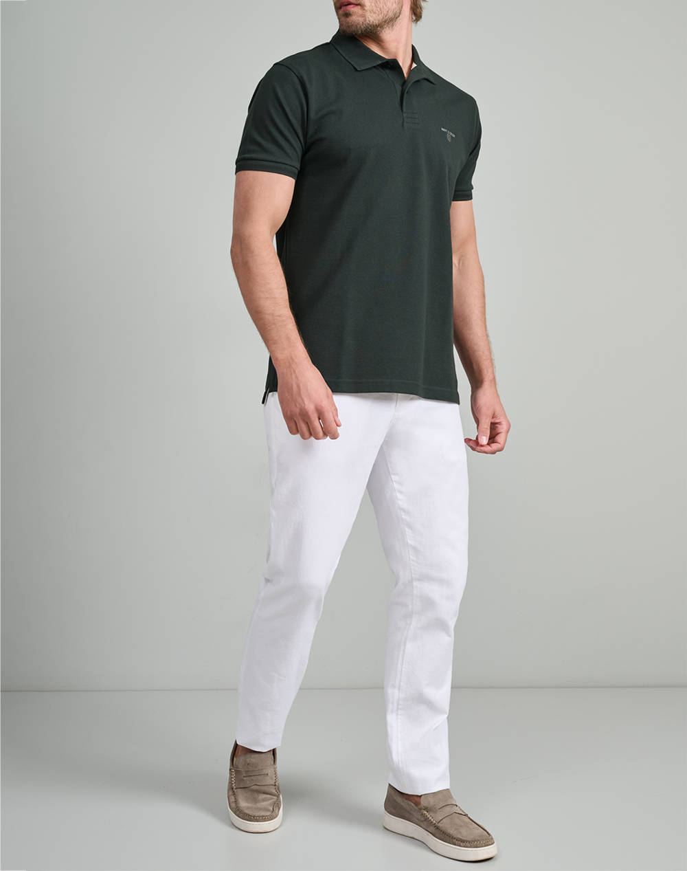 NAVY&GREEN BLUZA POLO, YOUNG LINE