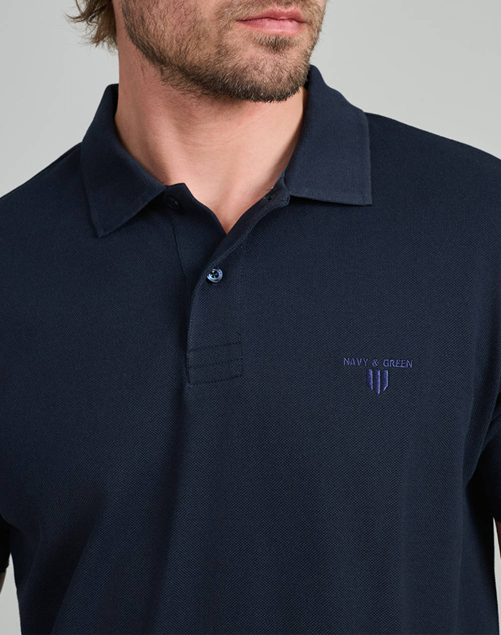 NAVY&GREEN BLUZA POLO, YOUNG LINE