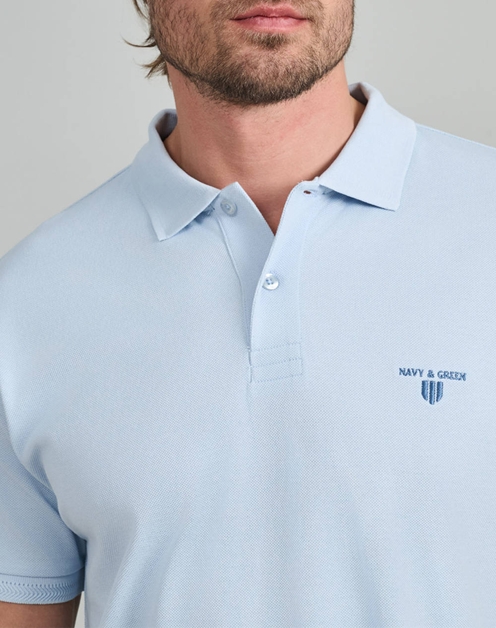 NAVY&GREEN BLUZA POLO, YOUNG LINE