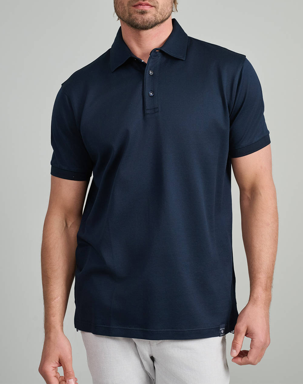 NAVY&GREEN BLUZA POLO