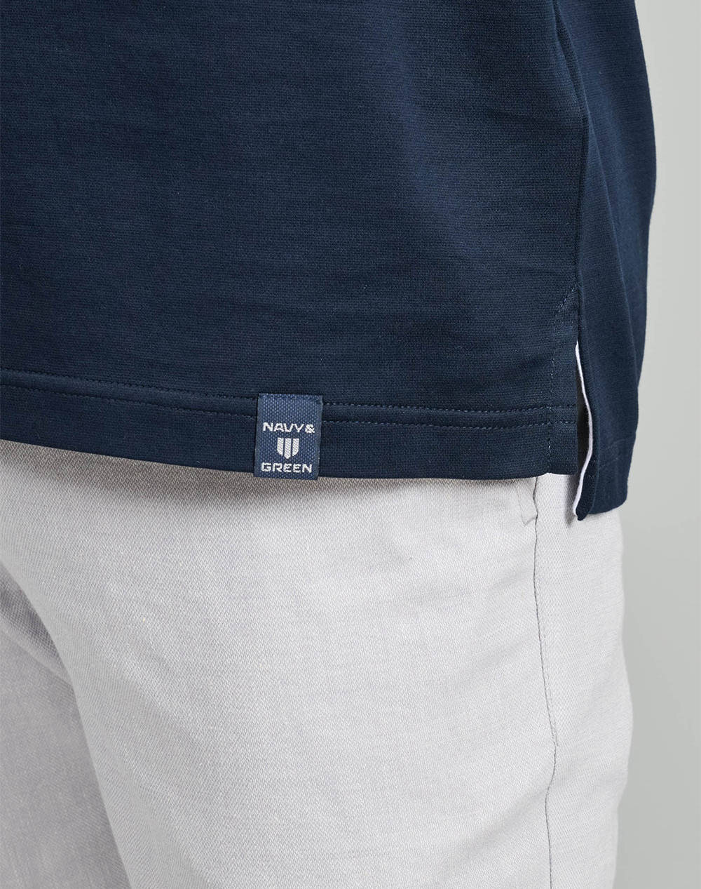 NAVY&GREEN BLUZA POLO