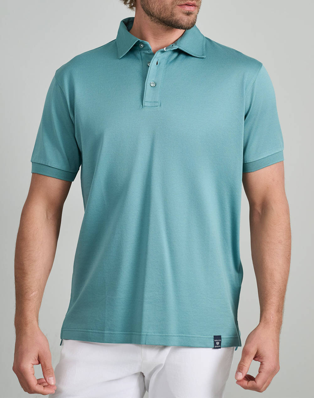 NAVY&GREEN BLUZA POLO