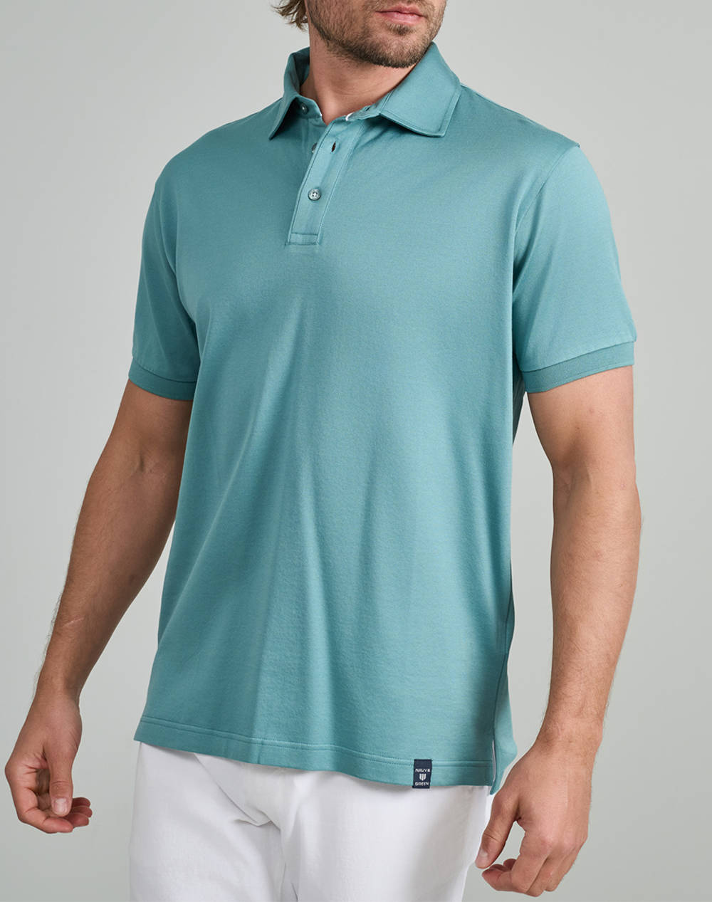 NAVY&GREEN BLUZA POLO