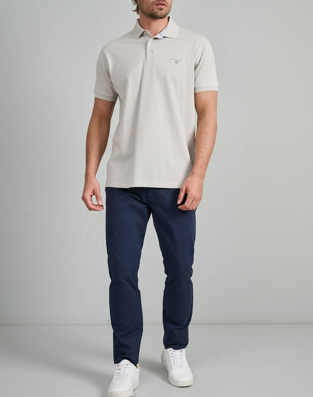 NAVY&GREEN BLUZA POLO