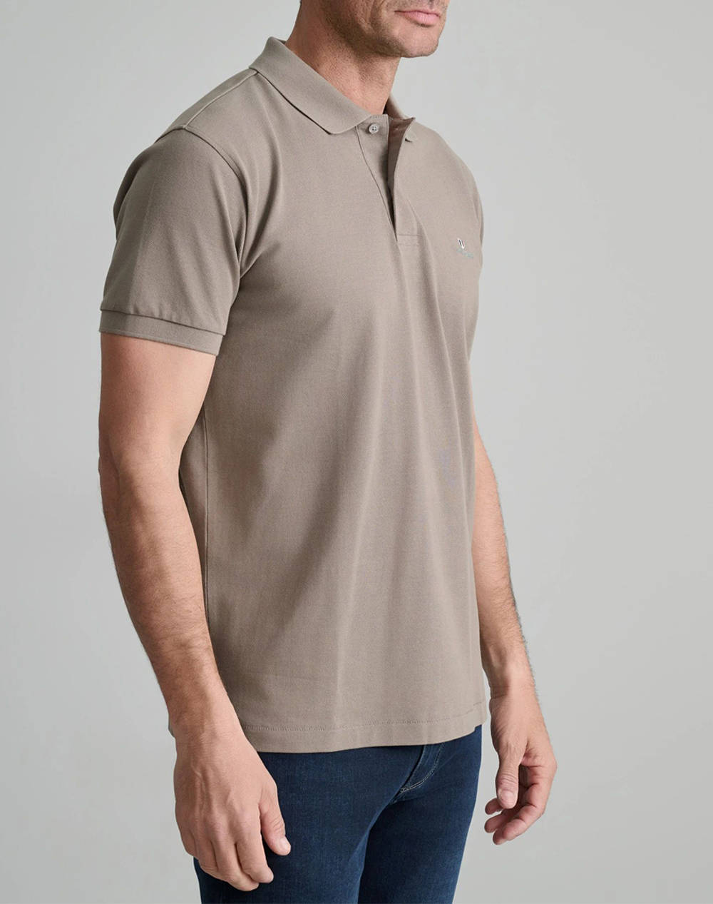 NAVY&GREEN BLUZA POLO MONOCROMA, CUSTOM FIT