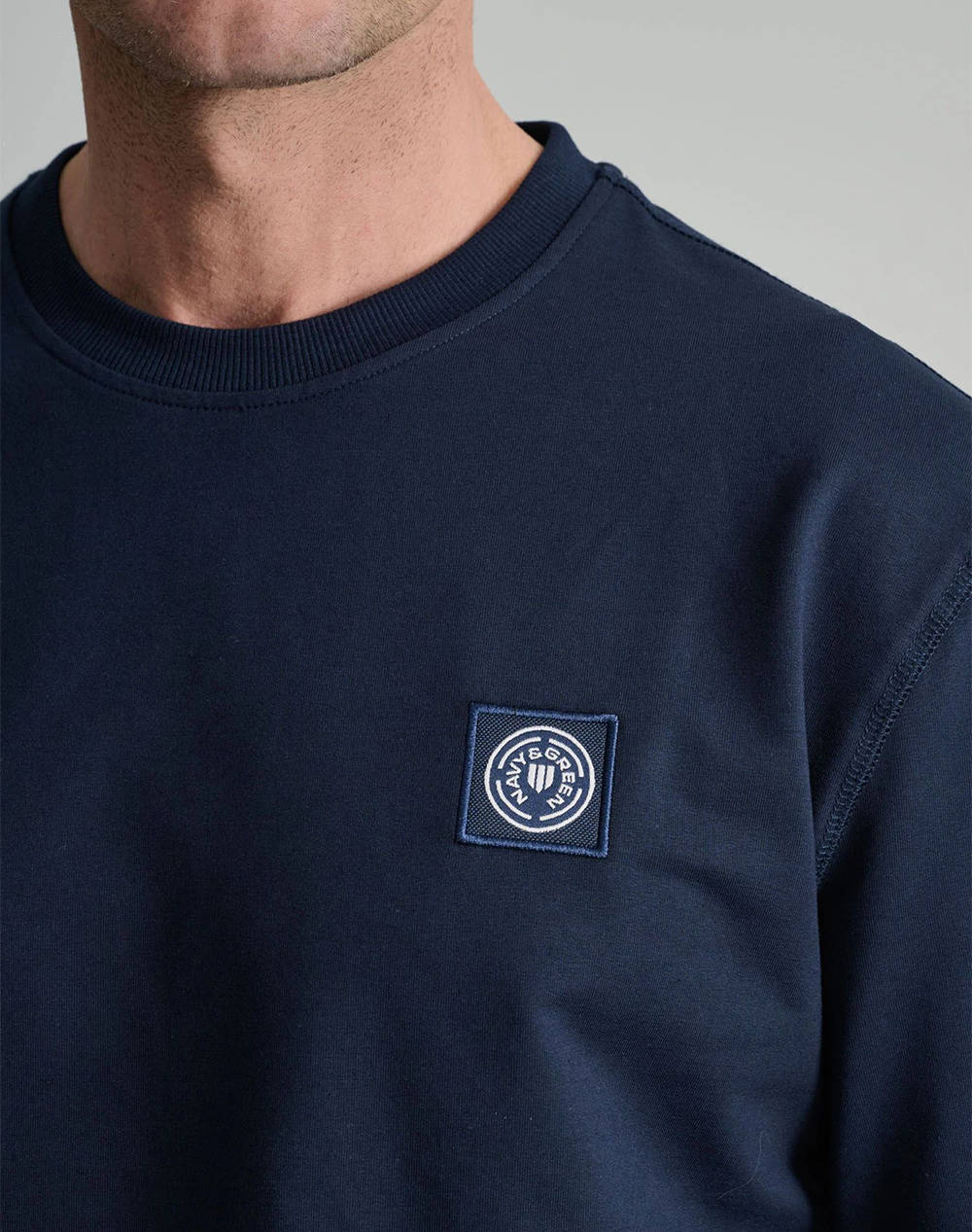 NAVY&GREEN BLUZA DE TRENING DECOLTEU