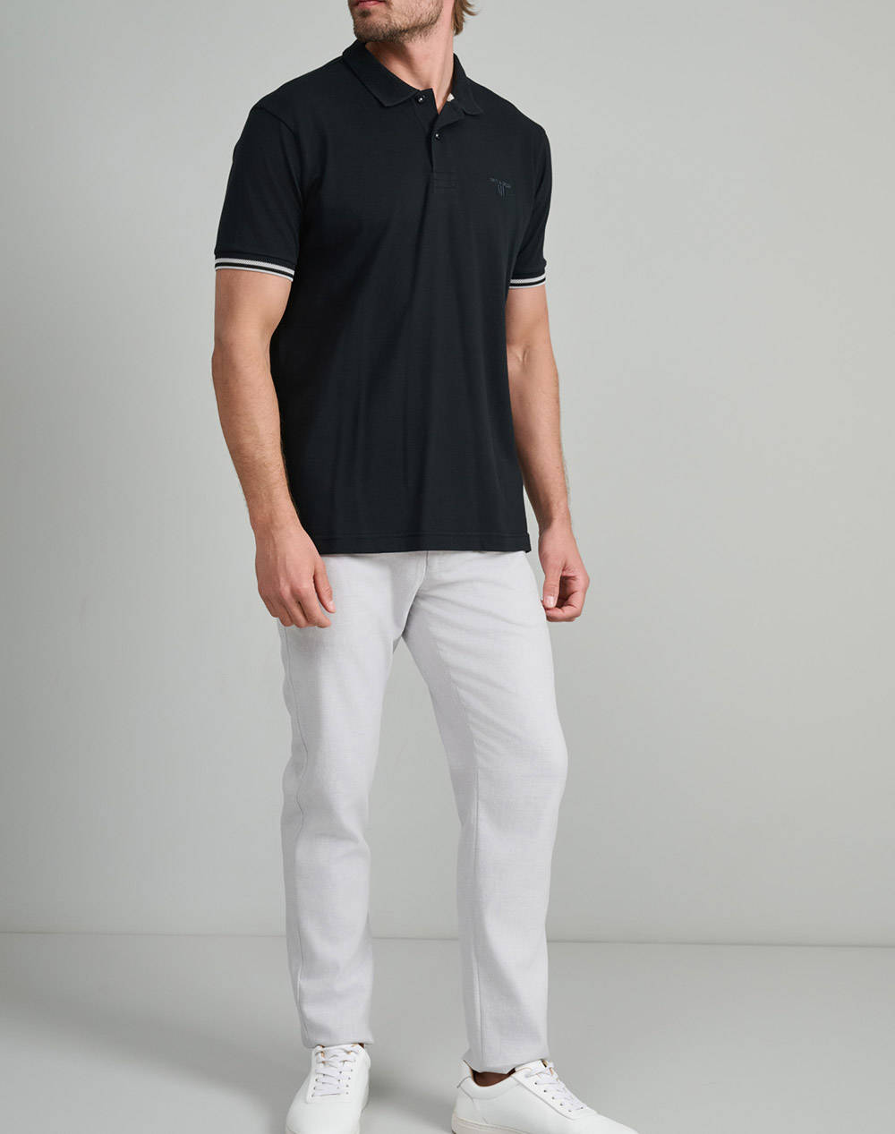NAVY&GREEN BLUZA POLO