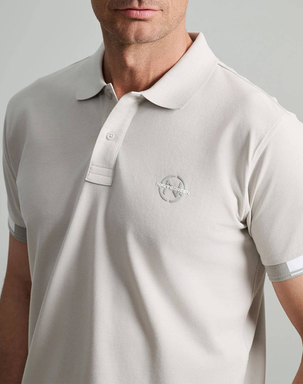 NAVY&GREEN BLUZA POLO, CUSTOM FIT