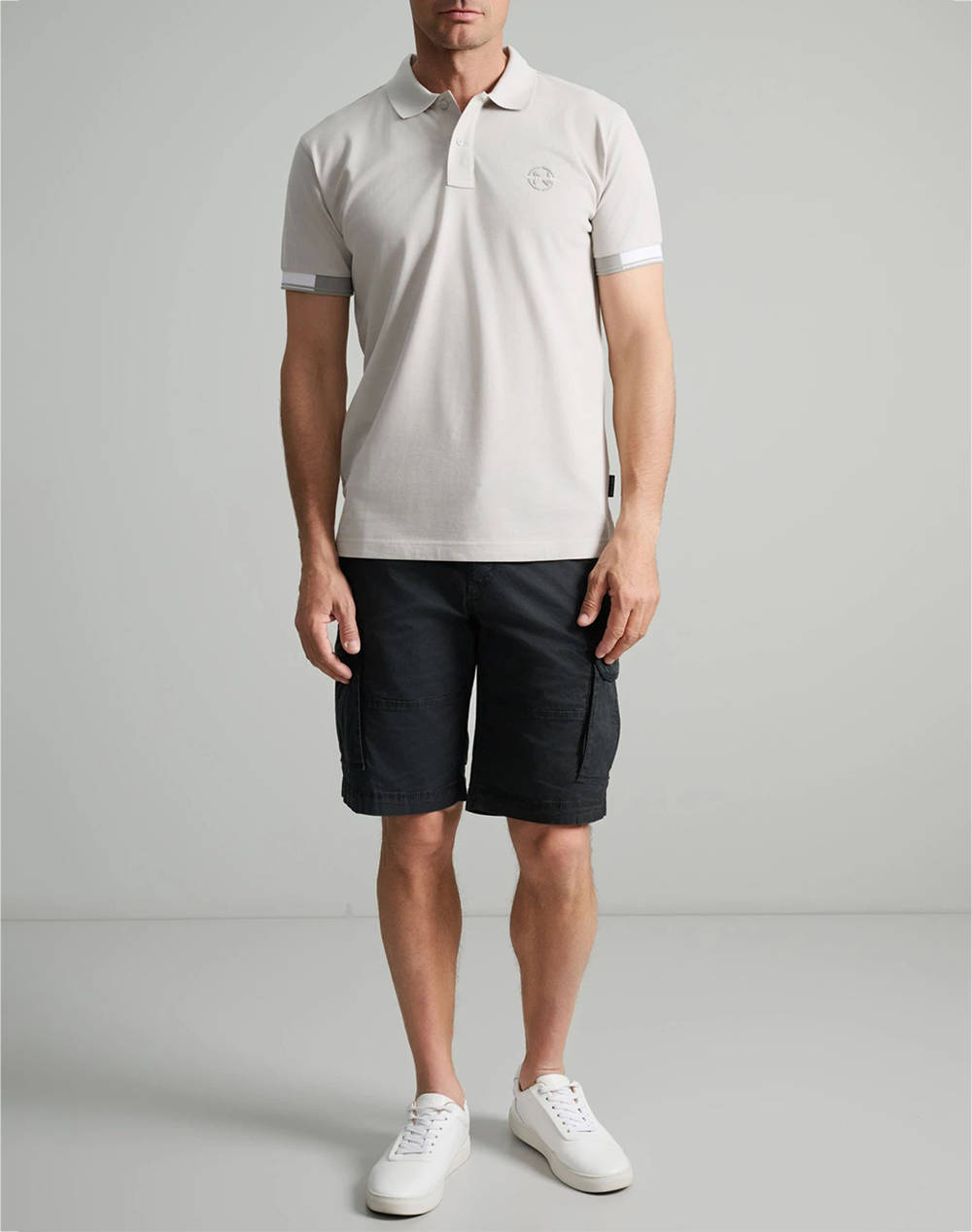 NAVY&GREEN BLUZA POLO, CUSTOM FIT