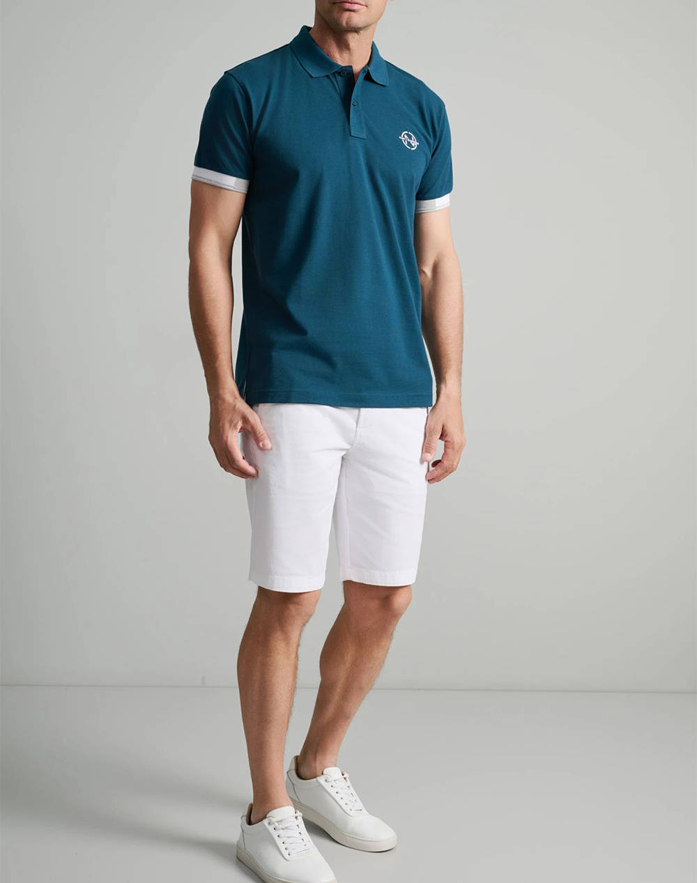 NAVY&GREEN BLUZA POLO, CUSTOM FIT