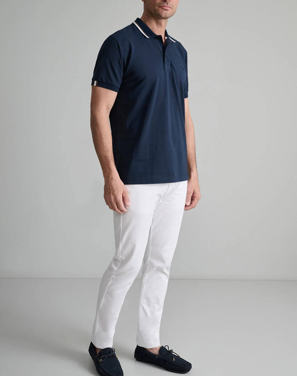 NAVY&GREEN BLUZA POLO, CUSTOM FIT