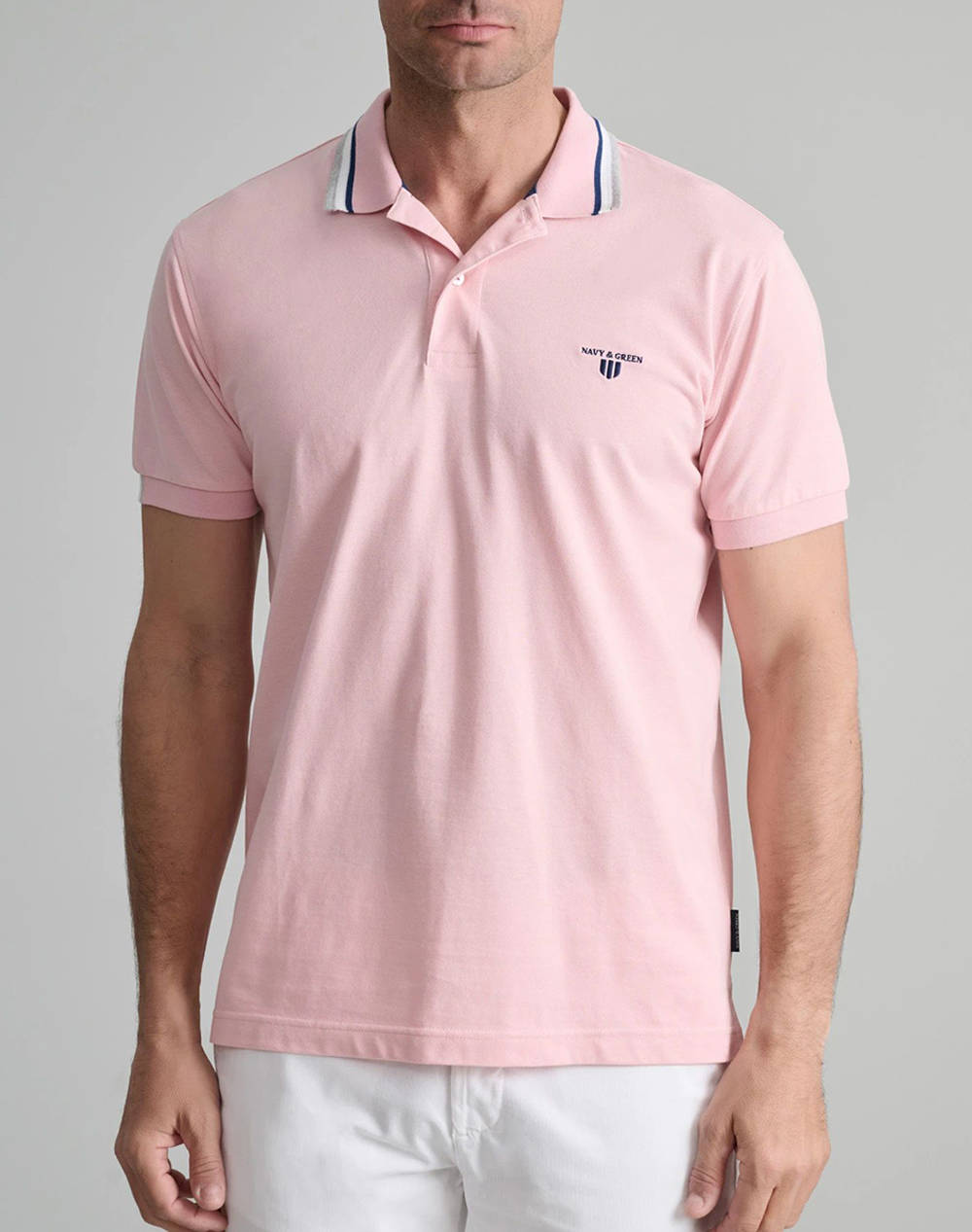 NAVY&GREEN BLUZA POLO, CUSTOM FIT