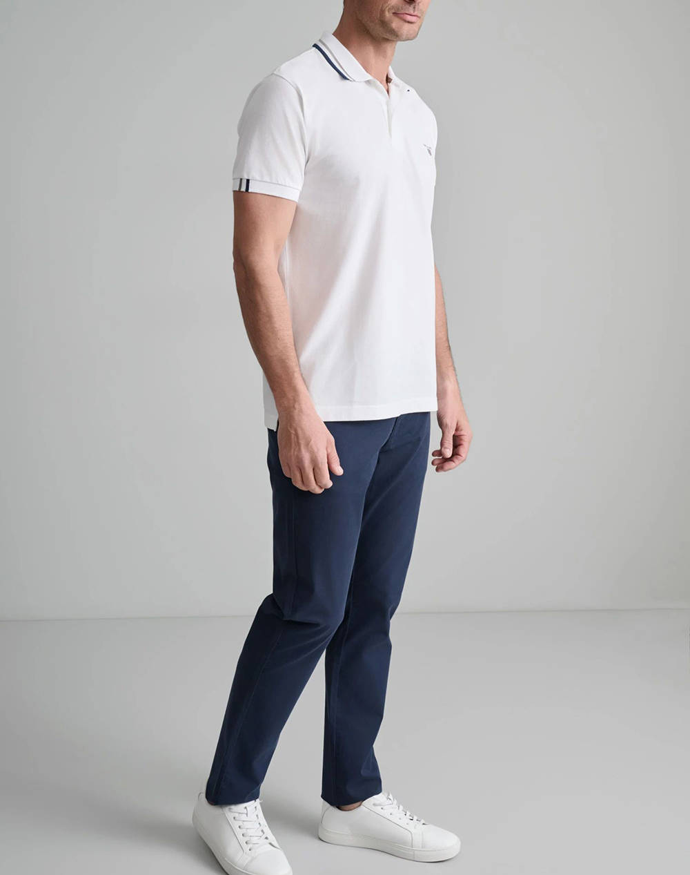 NAVY&GREEN BLUZA POLO, CUSTOM FIT