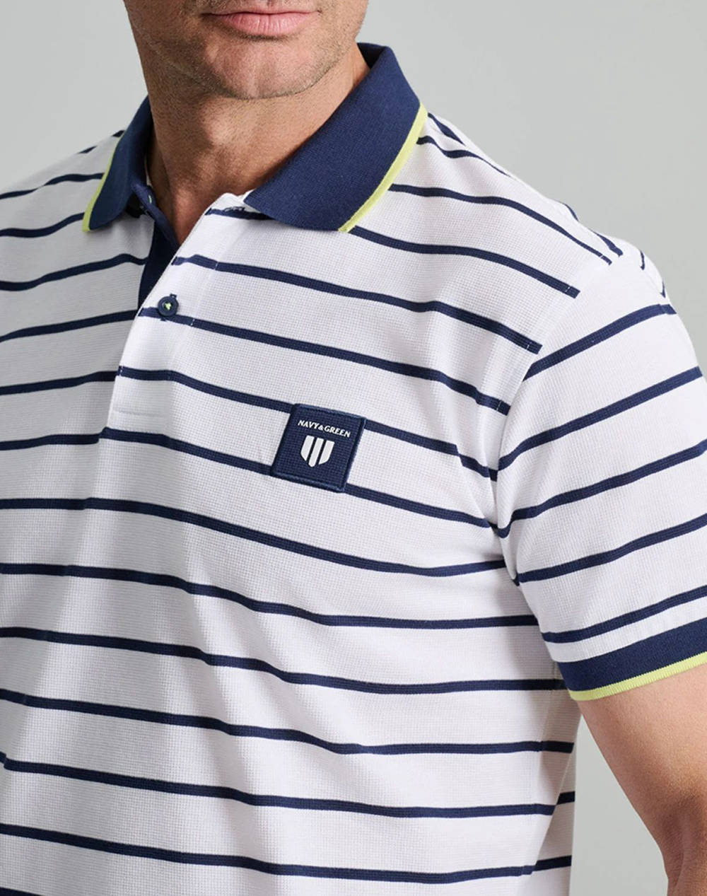 NAVY&GREEN BLUZA POLO, DUNGI, CUSTOM FIT