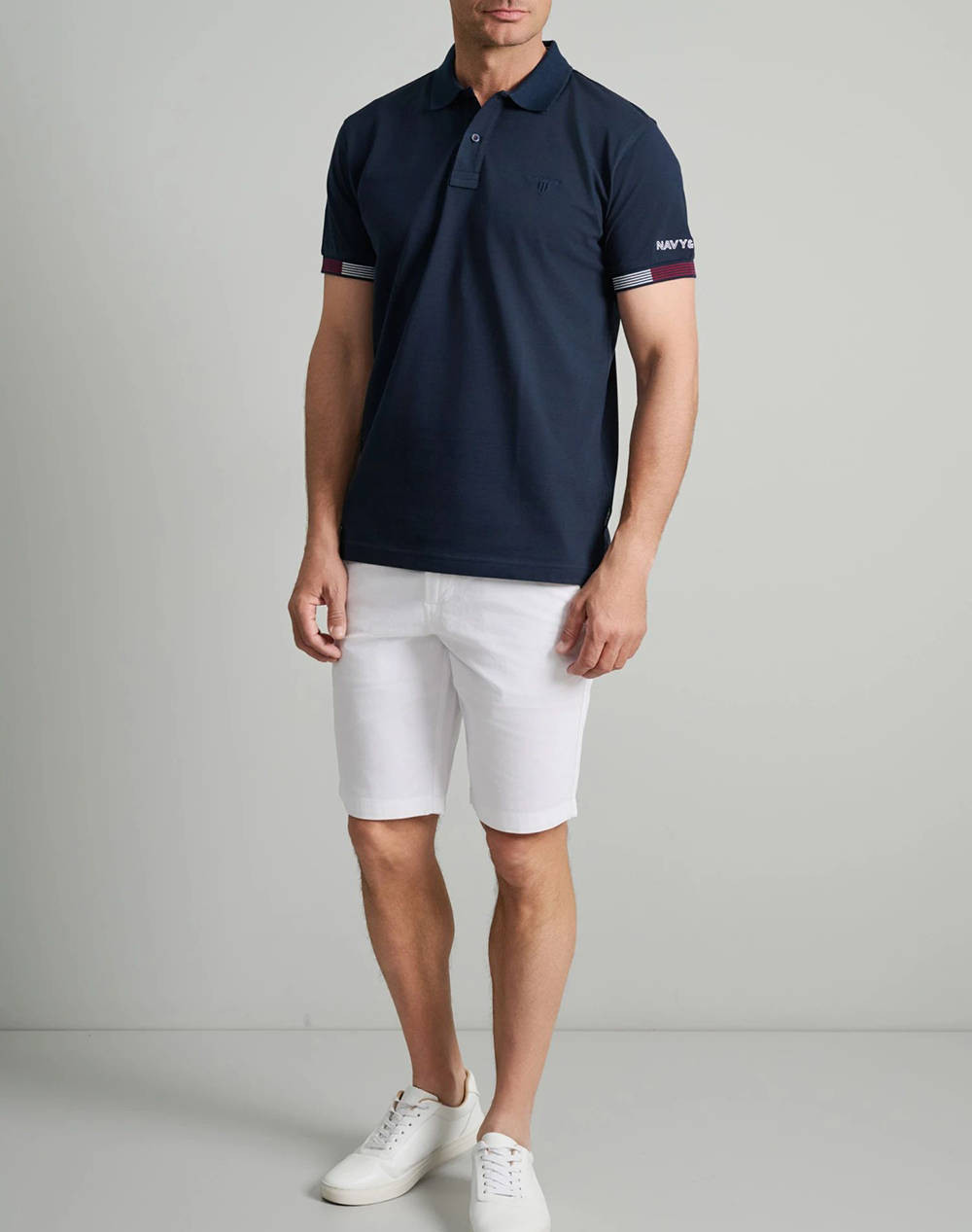 NAVY&GREEN BLUZA POLO, CUSTOM FIT